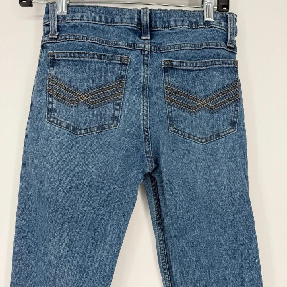 Wrangler 20X Boys Jeans Size 12 Regular Blue Medium Wash Stretch Denim Western